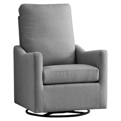 Delta Children Adley Nursery Glider Swivel Chair - French Gray | Target