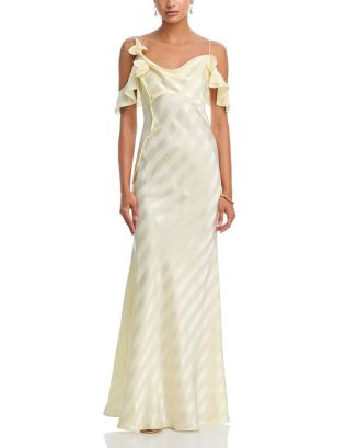 Satin Striped Maxi Dress | Bloomingdale's (US)