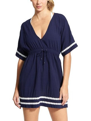 Athleta Womens Coast To Coast Cover-Up Size L - Dress blue | Athleta