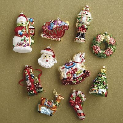 Iconic Christmas Collectible Ornaments, Set of 10 | Frontgate