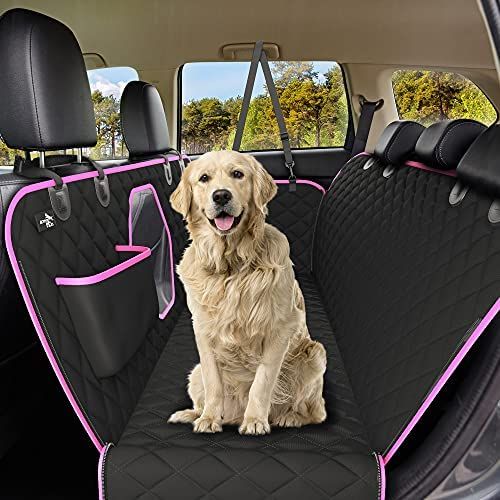 Active Pets Back Seat Cover for Dogs - Standard Dog Hammock for Car w/ Mesh Window - Non-Slip, Wa... | Amazon (US)