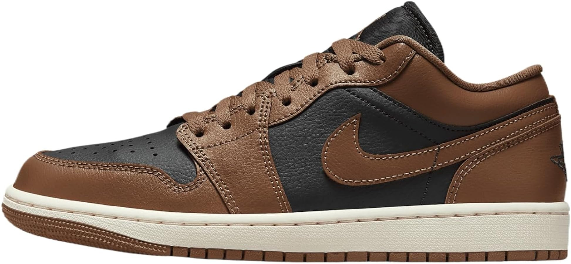 Air Jordan 1 Low Women's Shoes (DC0774-021, Off Noir/Sail/Archaeo Brown) Size 5 | Amazon (US)