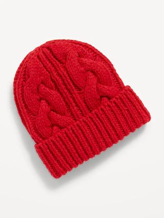 Wide Cuff Beanie Hat for Women | Old Navy (US)