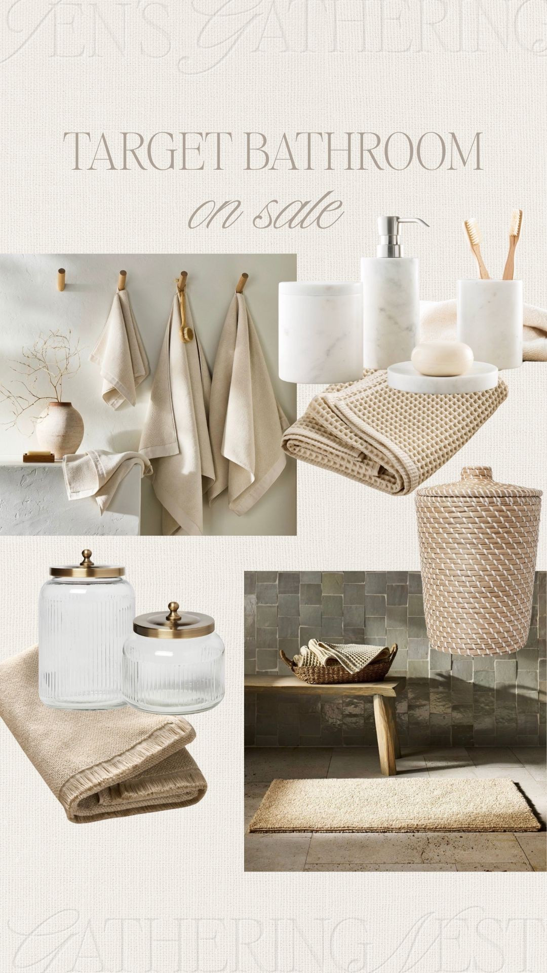 Target bathroom towels and accessories are up to 40% off 🤍 perfect for a bathroom refresh ✨

#towels #bathroom #bathroomdecor #bathroomaccessories #bathtowels #casaluna #marble #bath #target #targethome #targetfinds #salealert 

#LTKSaleAlert #LTKSeasonal #LTKHome