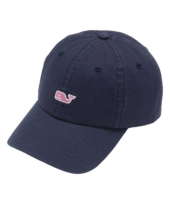 vineyard vines Women's Baseball Caps 0410 - Vineyard Navy Logo Baseball Hat | Zulily