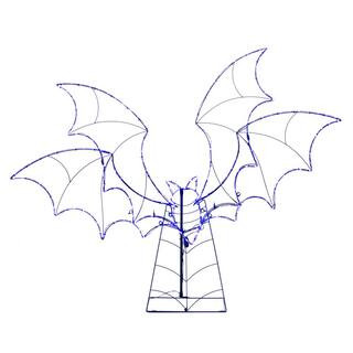 Home Accents Holiday 5.5 ft. Halloween Classics LED Bat Silhouette H42 22RTY11622251 - The Home D... | The Home Depot