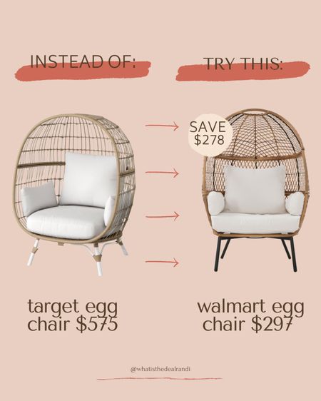 Upgrade your outdoor space with stylish furniture that won't break the bank! 💸 The Better Homes & Gardens Ventura Boho collection has everything you need, including this comfy wicker egg chair. 🌿 Who's ready for some patio lounging? 🙋‍♂️ #AffordableLuxury #PatioGoals #BetterHomesAndGardens

Boho wicker egg chair | Comfortable patio seating |Stylish outdoor furniture | Better Homes & Gardens egg chair |Ventura Boho furniture collection |Wicker patio chair |Affordable outdoor seating|Patio furniture with boho flair |Stationary egg chair for outdoor relaxation|Walmart patio furniture sale

#LTKSeasonal #LTKhome #LTKsalealert