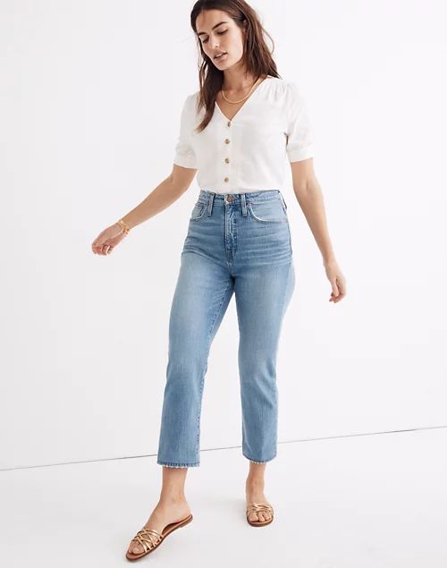 Petite Curvy Classic Straight Jeans in Meadowland Wash | Madewell