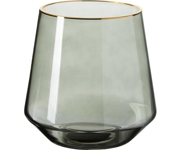 Vase verre soufflé bouche, bordure dorée Joyce | WestwingNow | WestwingNow EU