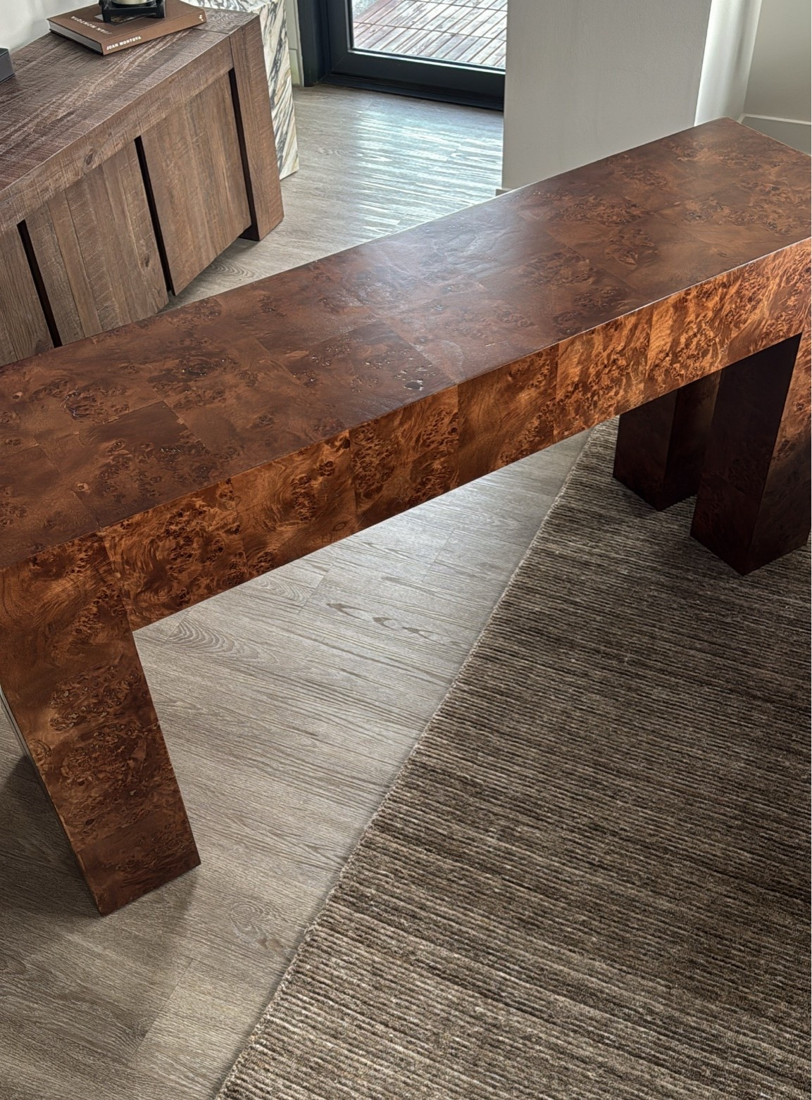 Burl wood console for a great price!

#LTKHome