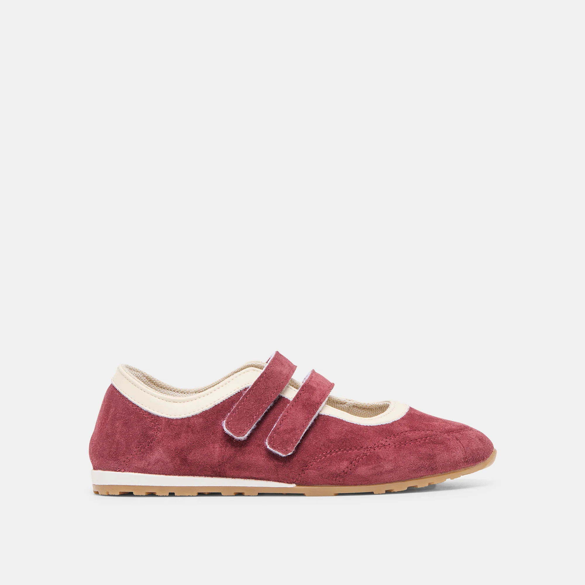 Swan Sneakers Burgundy Suede | DolceVita.com