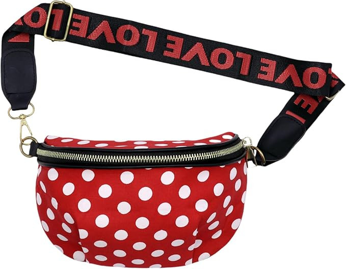 Kids Girls & Boys Cute Sling Bag Women Waist Bag Polka Dot Small Fanny Pack Belt Bag Phone Purse ... | Amazon (US)