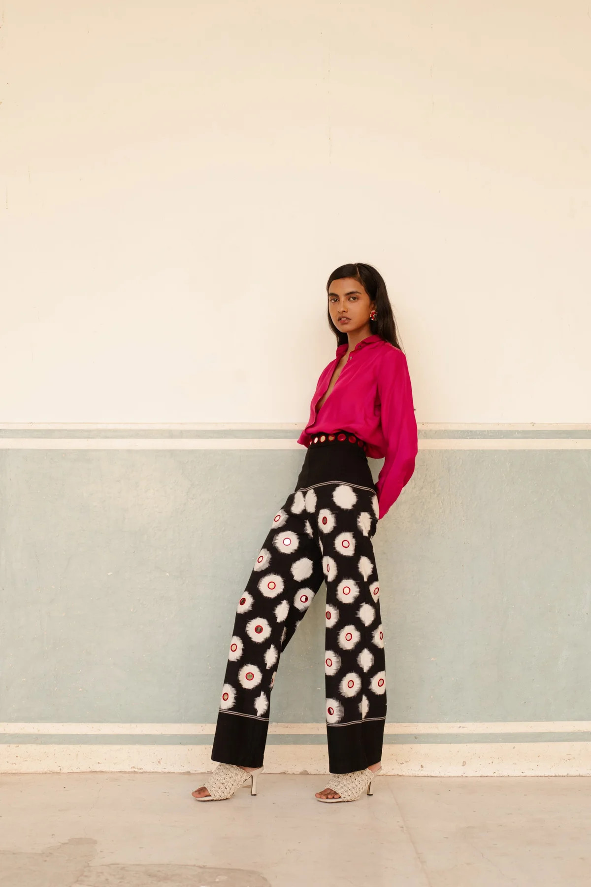 Multicolor Mirror Trousers | Over The Moon