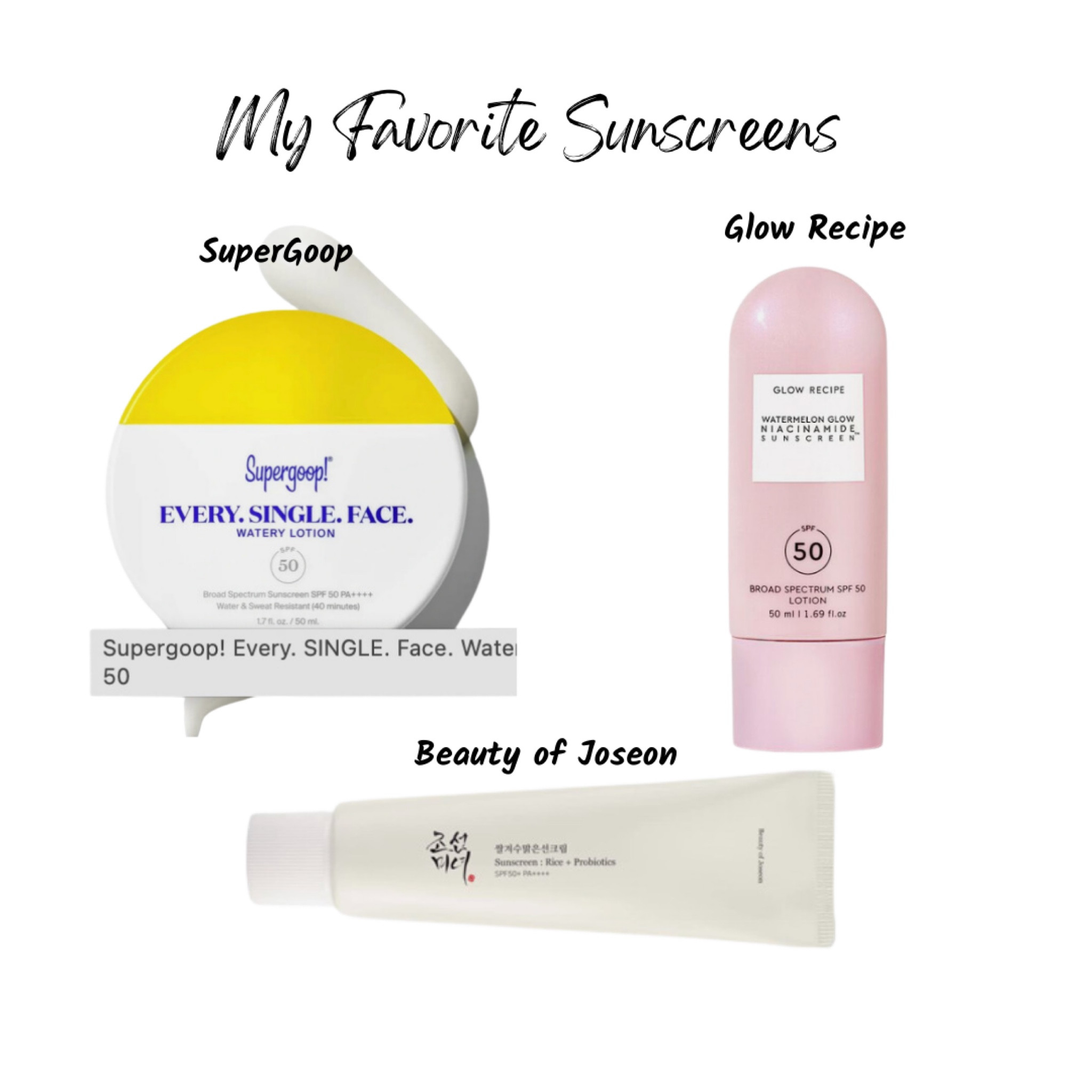 Sunscreen is so important to wear everyday! Here’s my favorites that don’t leave any white or purple cast and give a gorgeous glow✨ 

#LTKFind #LTKGiftGuide #LTKbeauty