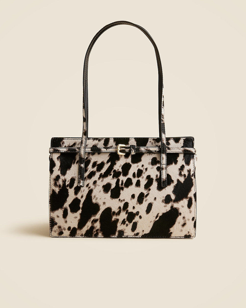 Edie structured shoulder bag in cow-print calf hair | J. Crew US
