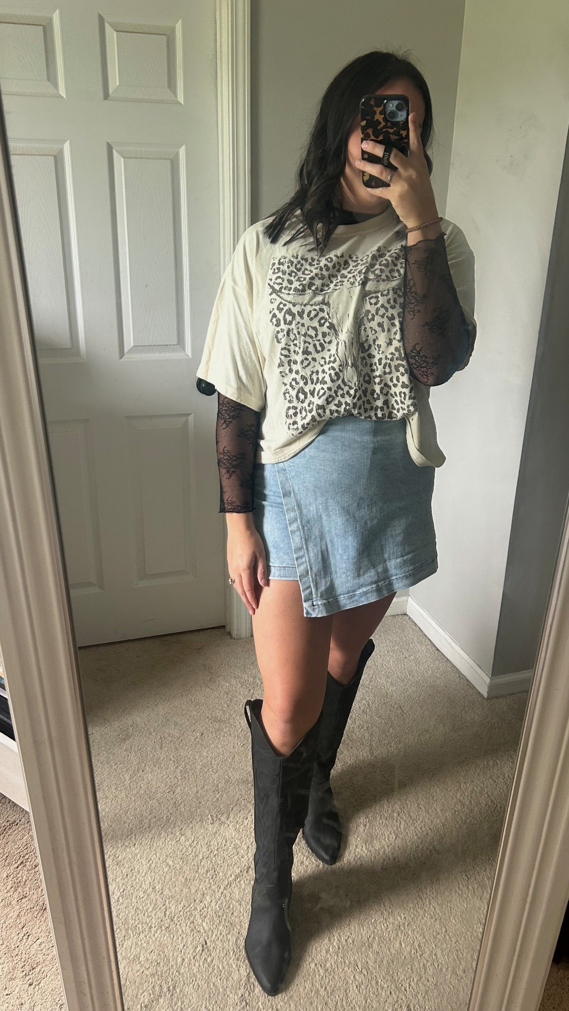 Super cute, easy, and comfortable concert outfit inspiration!! I got this top a long time ago put thinking similar tops!! I loveee the look of a lace top under anything it just makes it so cute! I based my entire outfit off of these black cowgirl boots 🤣 and they were surprisingly fairly comfortable!!

#LTKTall #LTKStyleTip #LTKMidsize