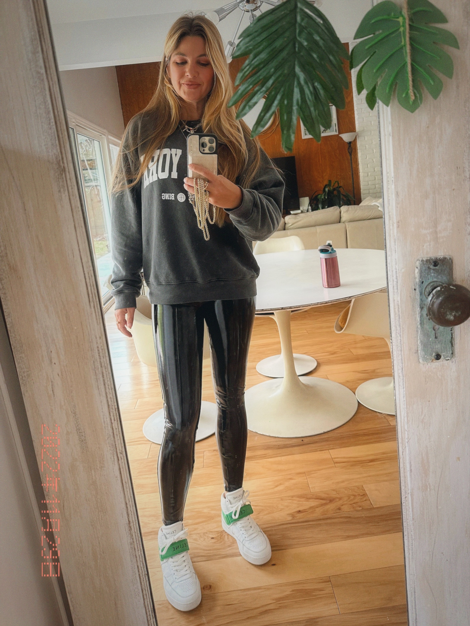 Spanx leggings, shiny leggings, faux leather leggings, anime bing, sweatshirt 

Cold weather basics ⚡️
Leggings: On sale, shiny like leather but stretchy like a leggings…wearing a size small. If the patent leather look is not for you, I also linked to the faux leather leggings which have a semi-matte finish (also on sale, I wear a small). 
Sweatshirt: my most worn! Wearing a small. Makes a perfect gift!

Also, these are the best slouch socks I’ve found…have so many pairs ⚡️

#LTKSeasonal #LTKGiftGuide #LTKHoliday