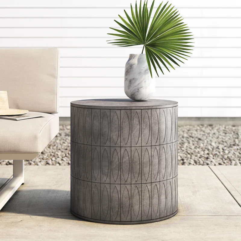 Schuldt Concrete Outdoor Side Table | Wayfair North America
