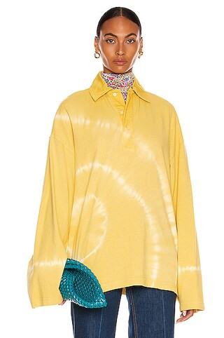 Acne Studios Epola Top in Mustard Yellow | FWRD | FWRD 