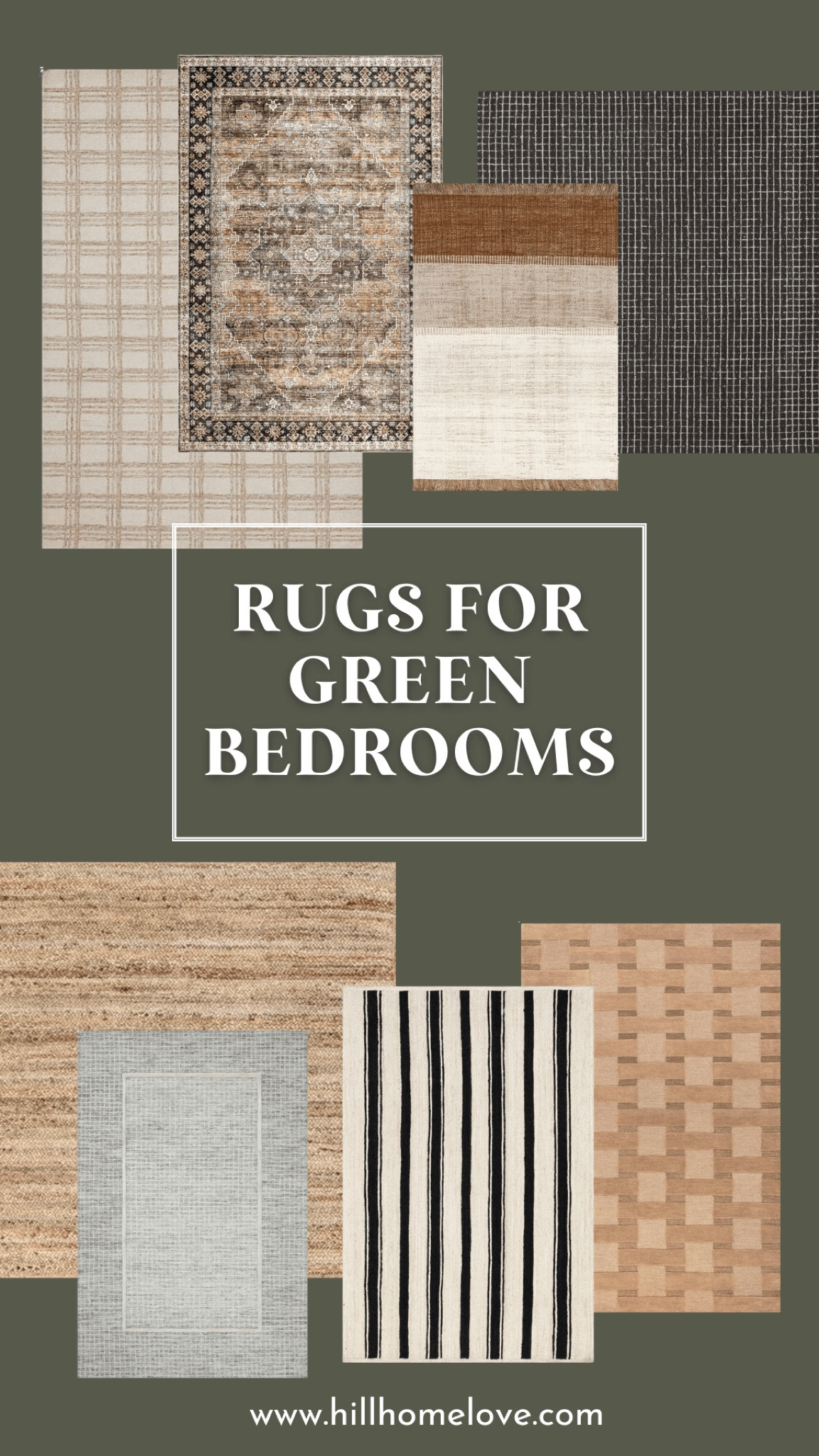 Rugs that work well in green bedrooms 

#LTKHome