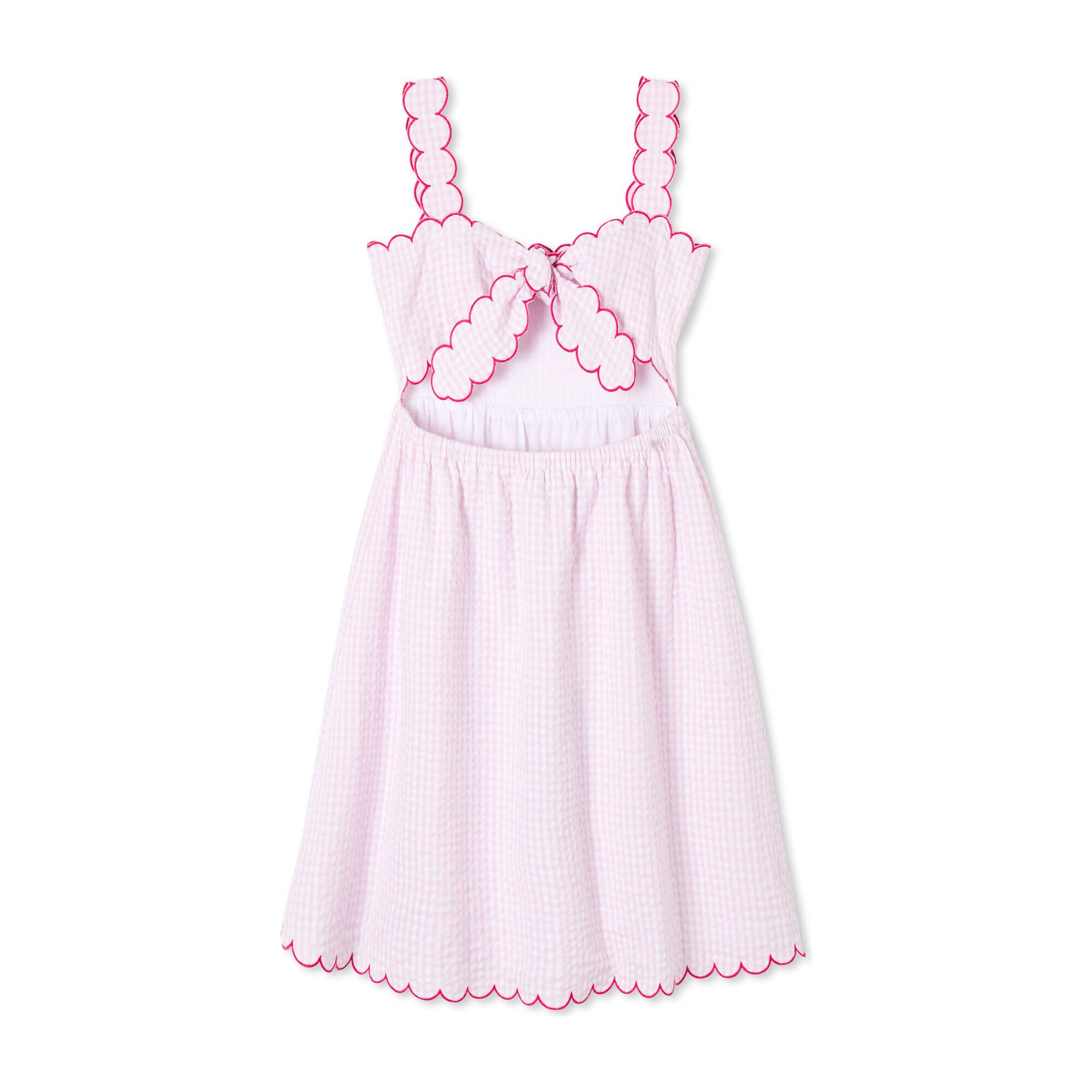 Quinn Dress, Pink Searsucker | Maisonette