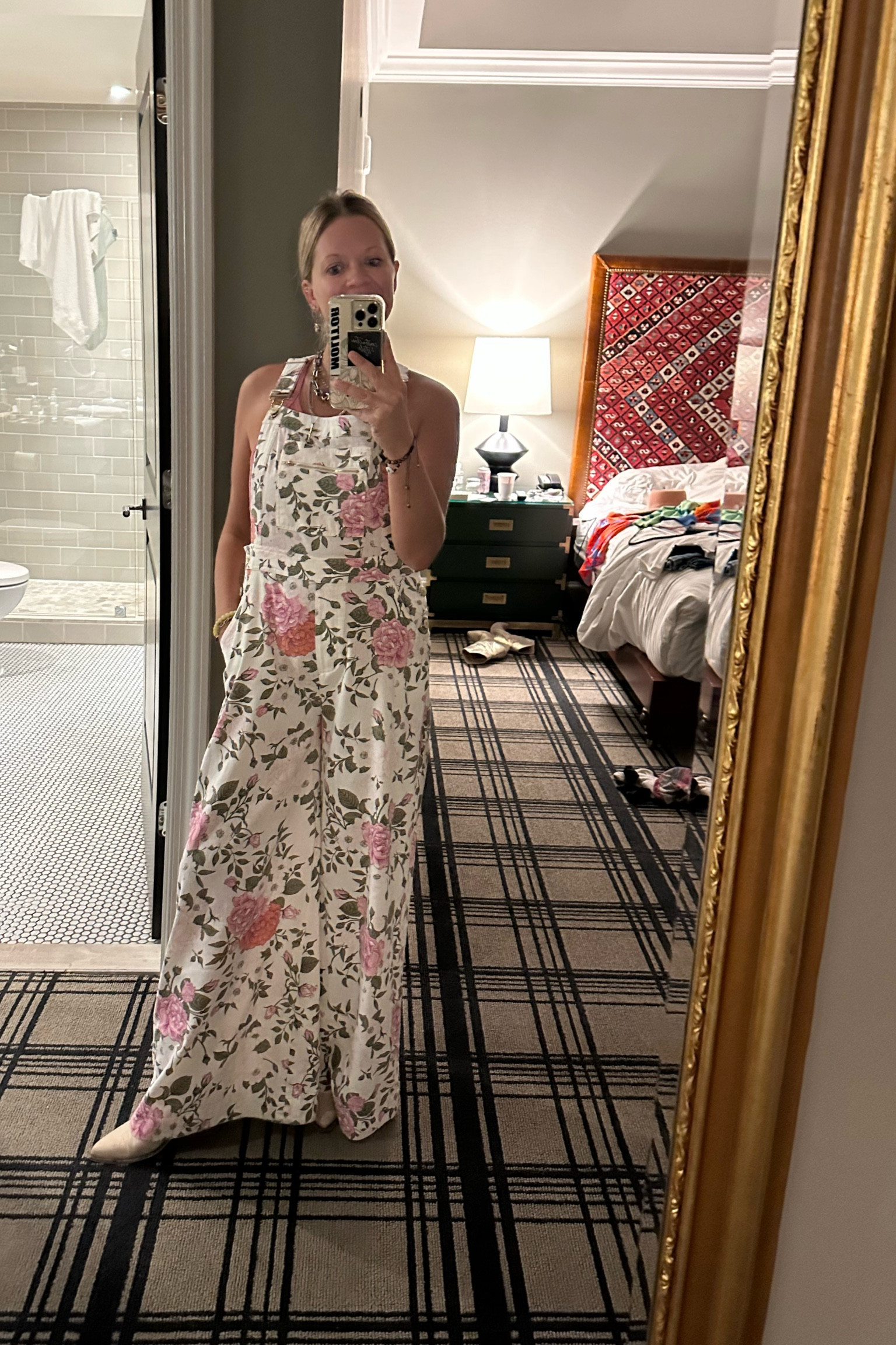 Floral overall jumpsuit 

#LTKtravel #LTKfindsunder100 #LTKGiftGuide