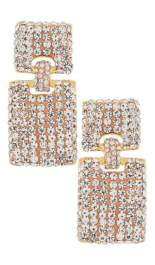 Crystal Victoria Earrings in Crystal | Revolve Clothing (Global)