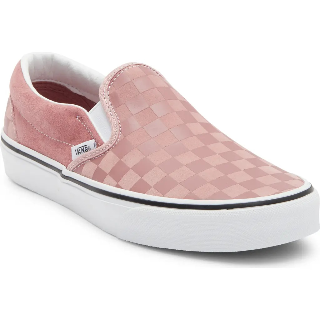 Vans Gender Inclusive Classic Slip-On Sneaker in Checkerboard Mauve at Nordstrom, Size 10 Women's | Nordstrom