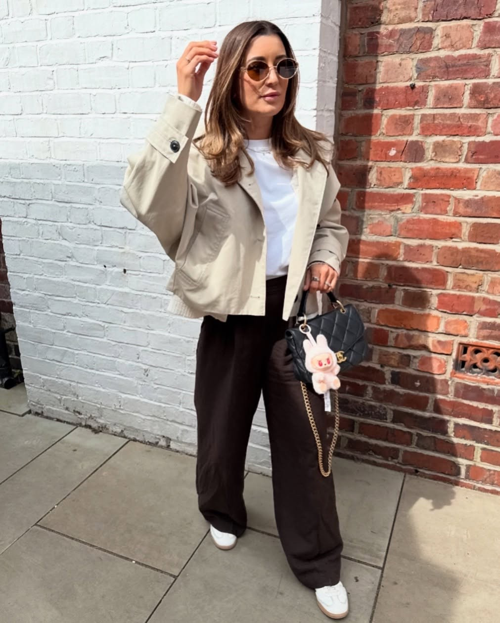 “Mom Uniform”
I love swapping a wide leg trousers for a linen trouser when it starts to get warmer. 
Practical Mom is buying a cropped trench that has a hood! 
Zara trench 0518/060/712. 
Check out my LTK for links. 
.
.
.
#momoutfits #mumoutfit #ootdinspo #springoutfit #linentrousers