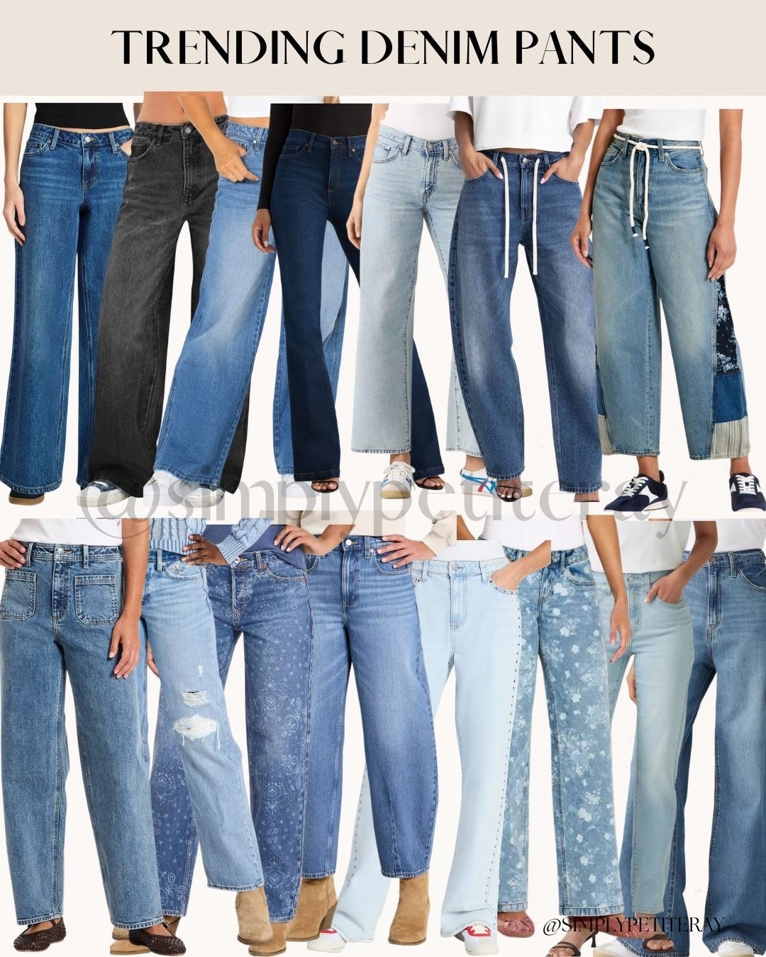 I am obsessed with these trending denim styles for a chic and versatile look! From wide-leg silhouettes and drawstring waists to unique patchwork and floral prints, there is a perfect pair for every vibe. 👖✨

I love how these pieces offer everything from classic dark washes to effortless light-blue tones. These jeans are absolute must-haves for creating a polished and modern aesthetic for any daily outfit! 💙👟

#DenimTrends #JeansOOTD #StyleInspo #WideLegJeans #FashionFinds #DailyLook #DenimStyle #ChicAesthetic

#LTKootd