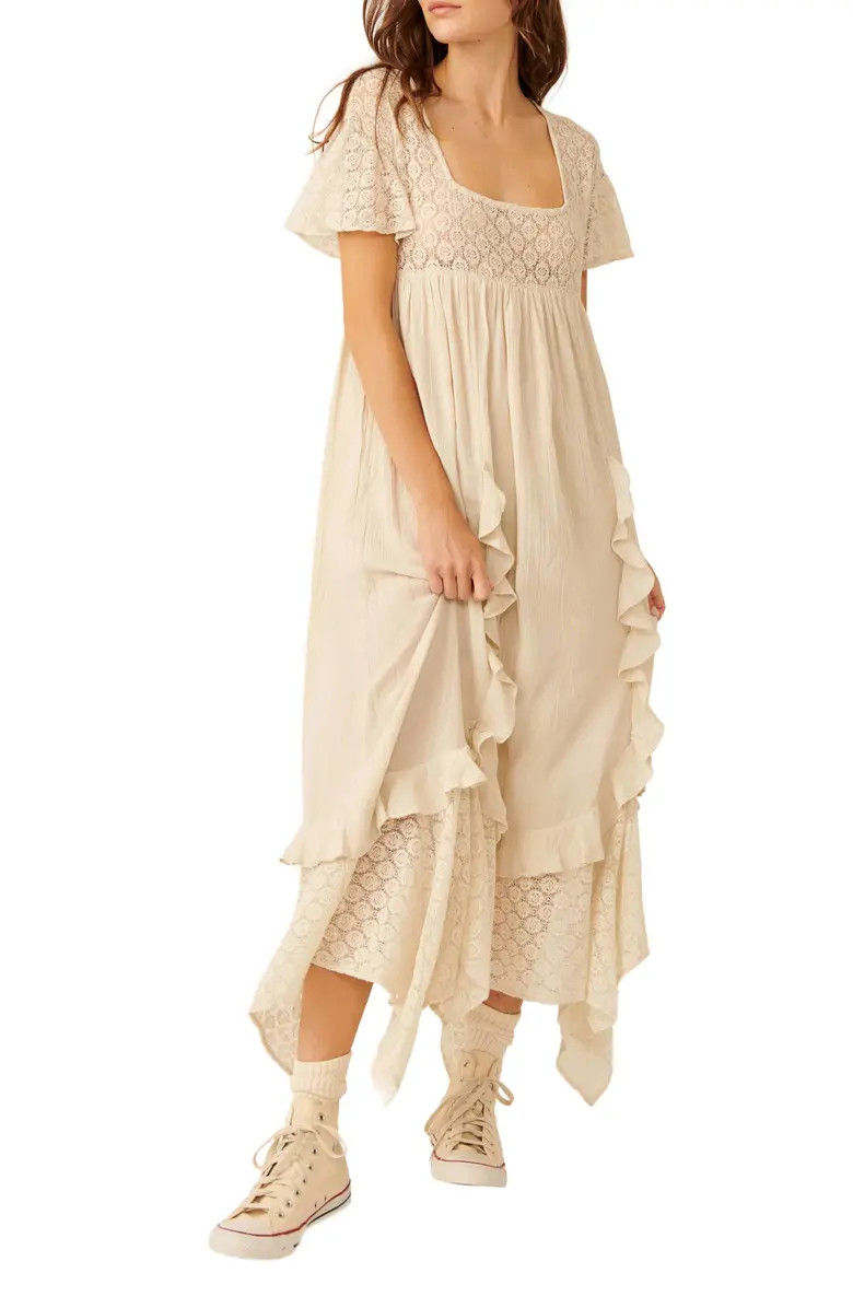 Bring the Romance Handkerchief Hem Maxi Dress | Nordstrom