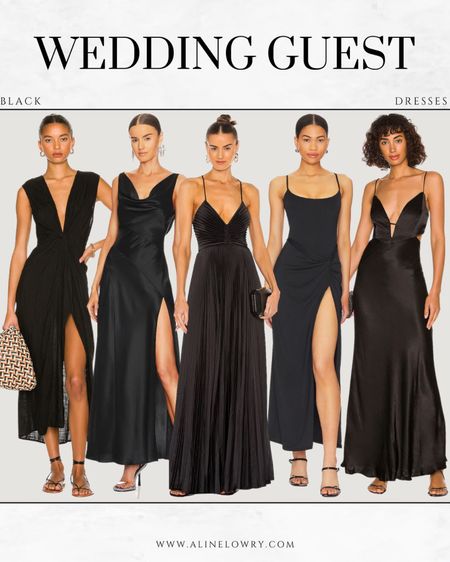 Black Wedding Guest Dresses 

#LTKstyletip #LTKwedding #LTKU
