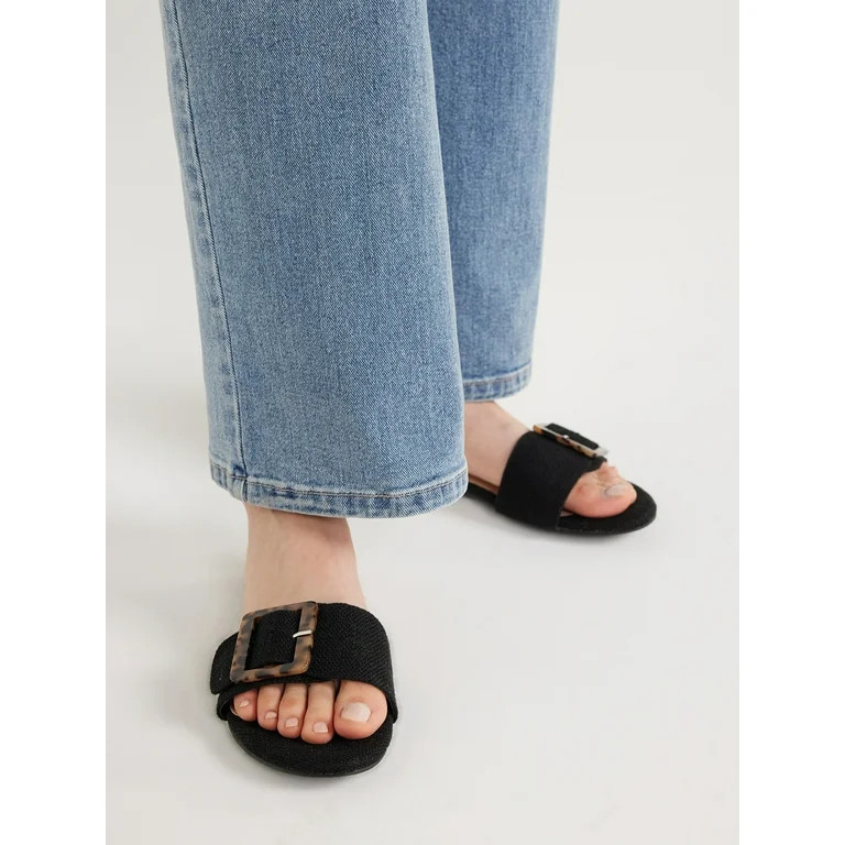 Scoop Women's Buckle Slide Sandals | Walmart (US)