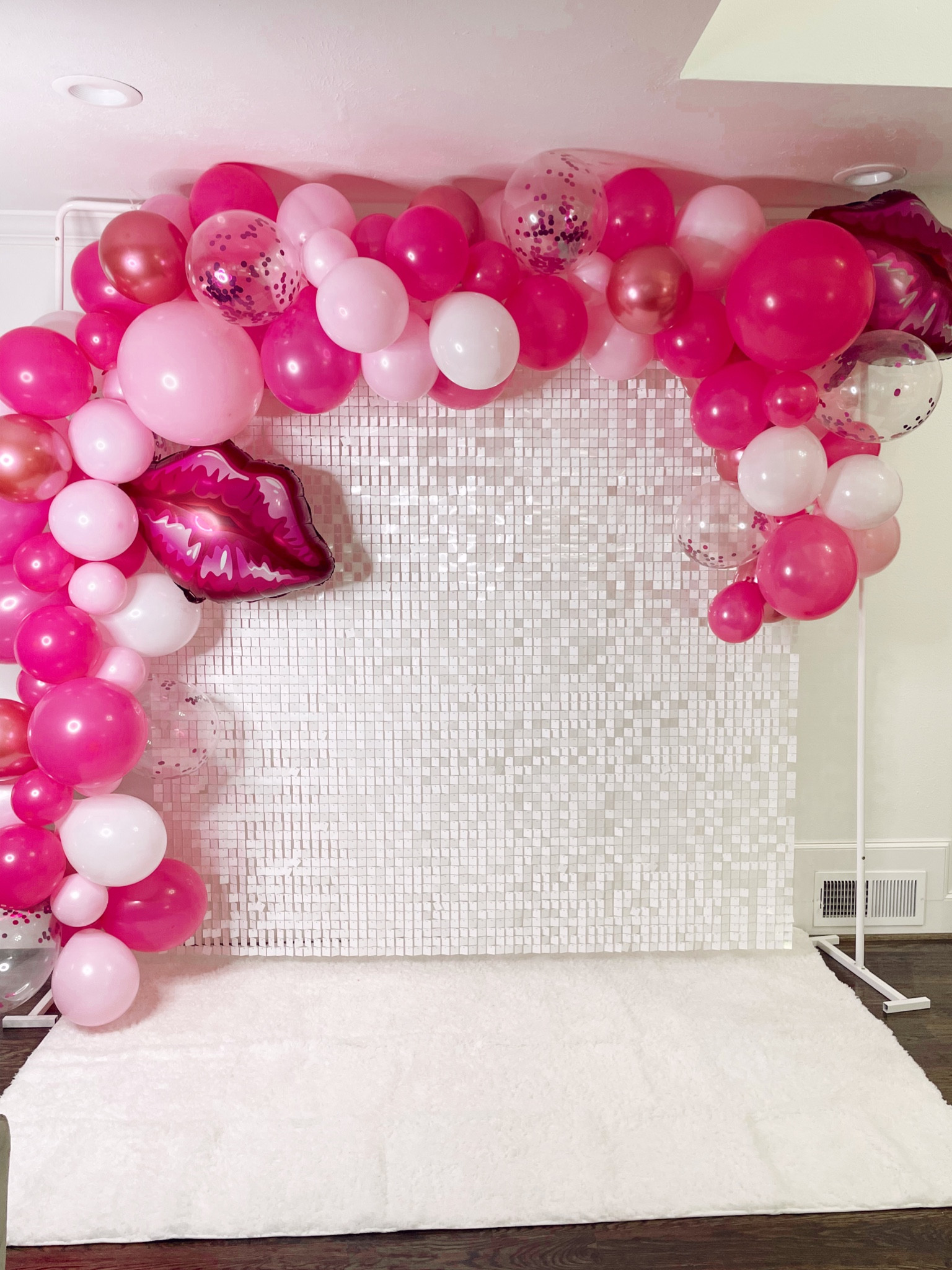 Party. Party backdrop. Pink balloon arch. White background. DIY party. DIY backdrop. Photo backdrop  

#LTKhome #LTKwedding #LTKFind