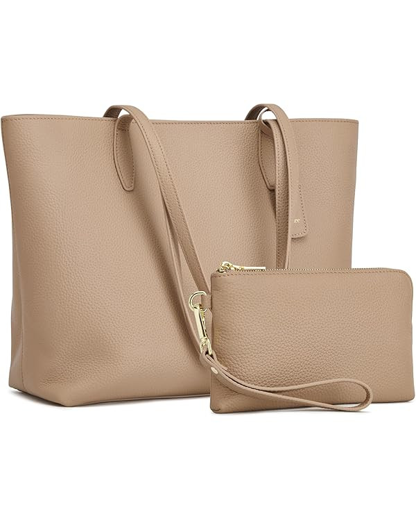 Kattee Leather Tote Bags Shoulder Purses Handbags for Women | Amazon (US)