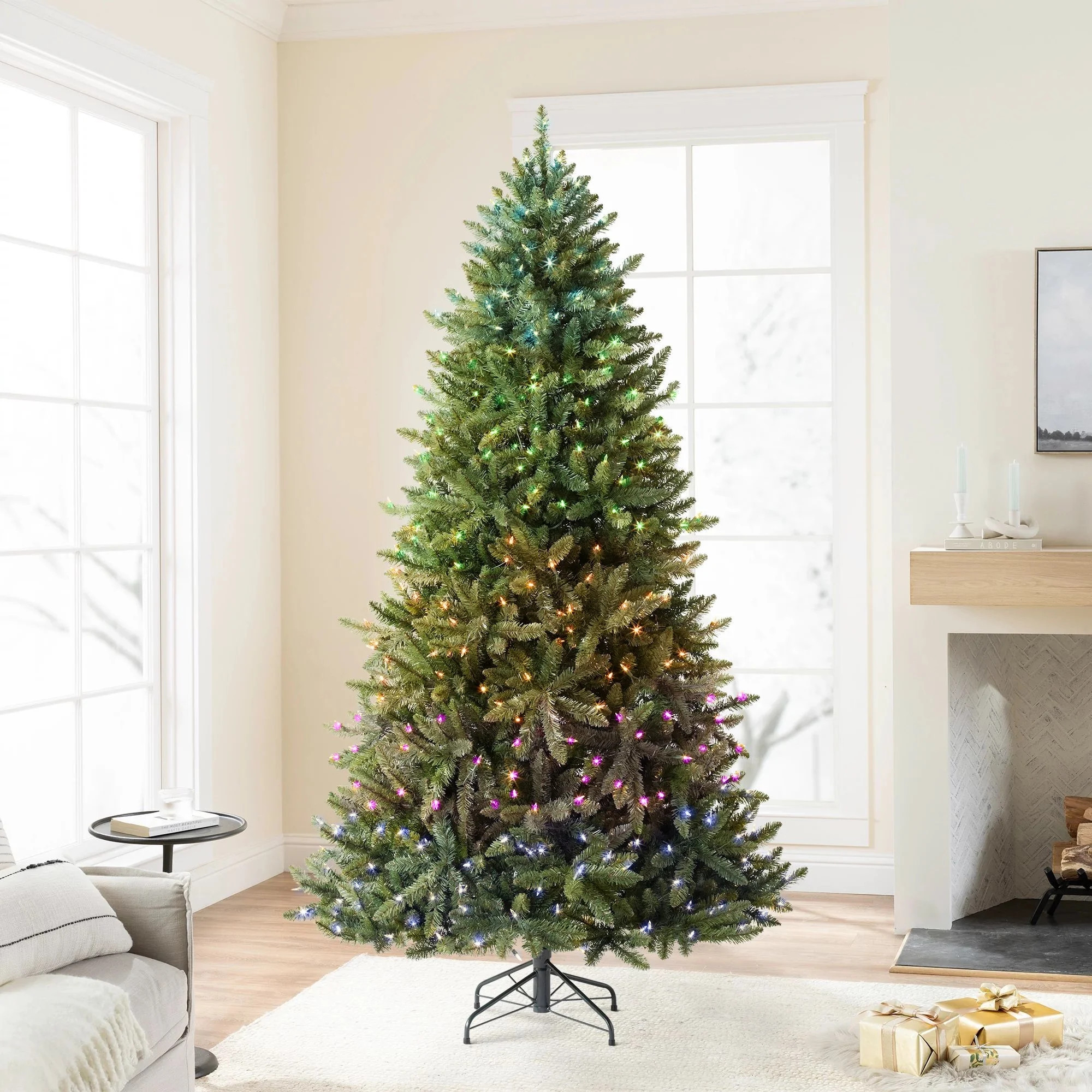 Treetopia 6ft Prelit Heritage Balsam Spruce Artificial Christmas Tree with Twinkly LED Lights | Walmart (US)