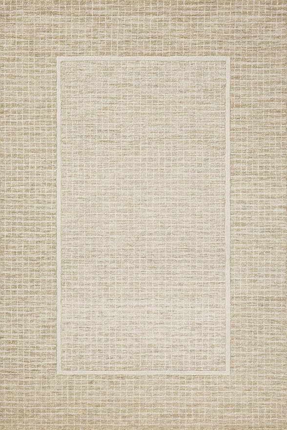 Loloi Chris Loves Julia Briggs Collection, Wheat & Ivory, 9'-3" x 13' Area Rug – Minimal Gritte... | Amazon (US)