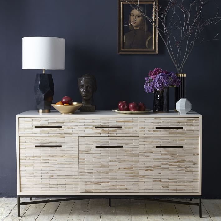 Wood Tiled Buffet | West Elm (US)