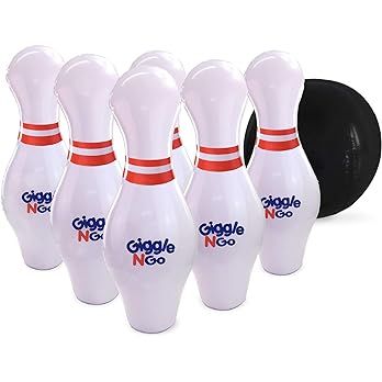 Giggle N Go Kids Bowling Set Indoor or Outdoor Games for Kids, Hilariously Fun Giant Yard Games f... | Amazon (US)