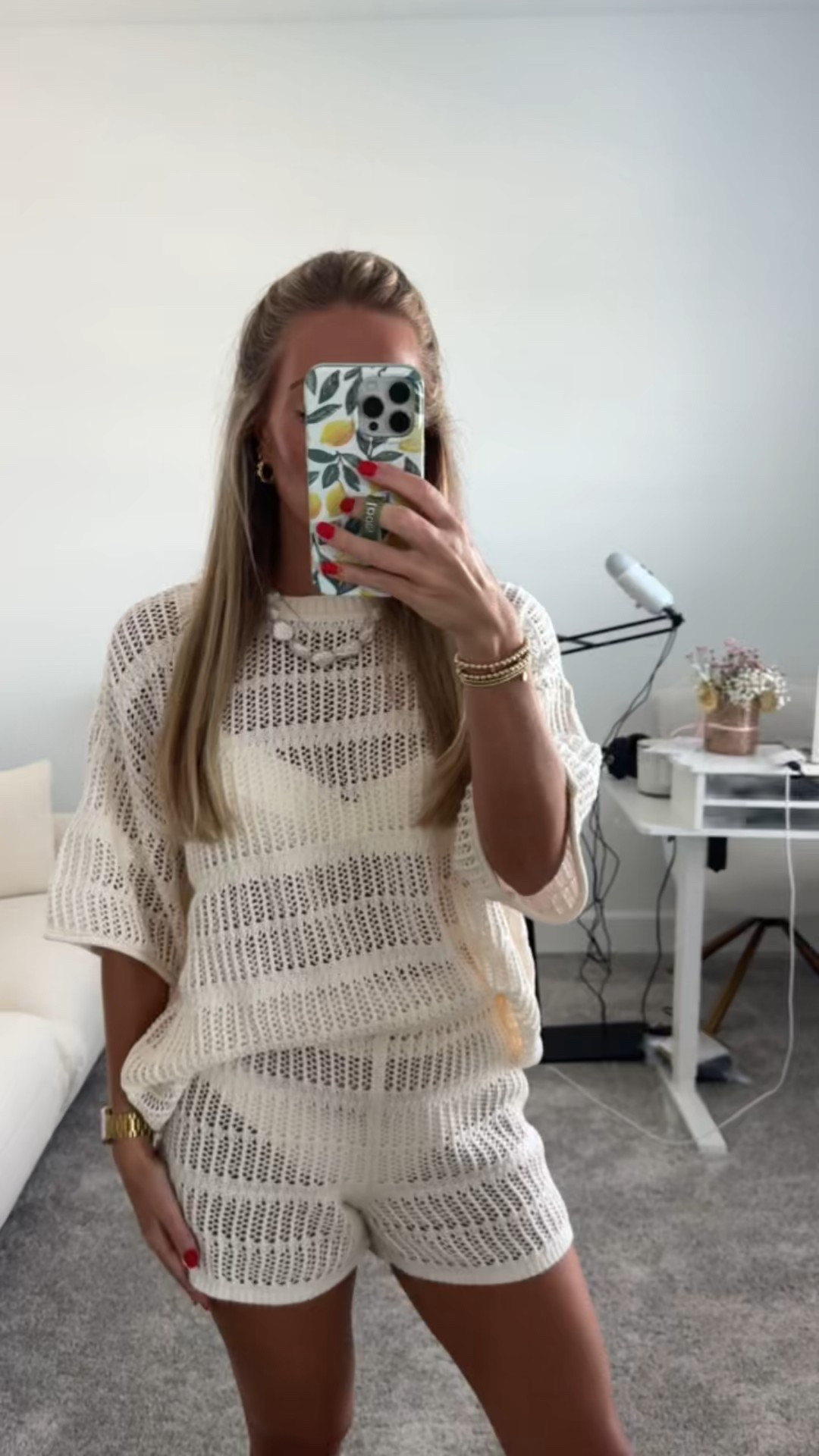 Aerie Sale - everything is 30-70% off! Crochet set of my dreams! Wearing size small in top & shorts

Crochet set, crochet coverup, Memorial Day outfit, summer outfit, summer style, MDW, white outfit, swim coverup, neutral outfit, all white fit, summer sweater, aerie sale, weekend fit, beach look, pool party fit 

#LTKSummerEdit #LTKSaleAlert