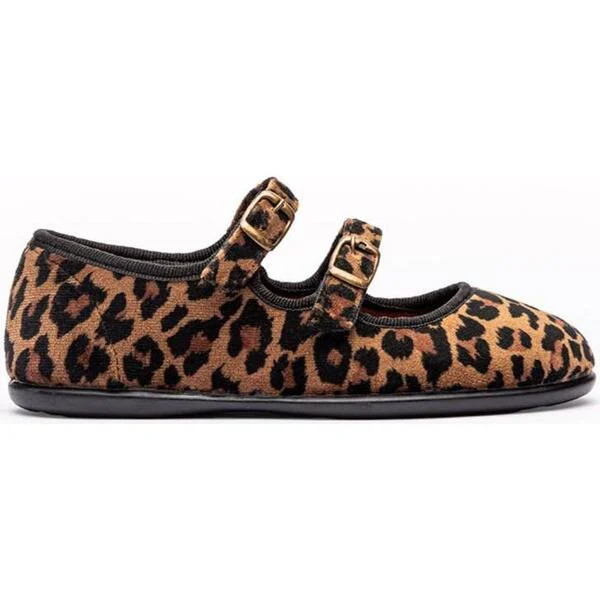 Classic Double Mary Janes, Animal Print | Maisonette