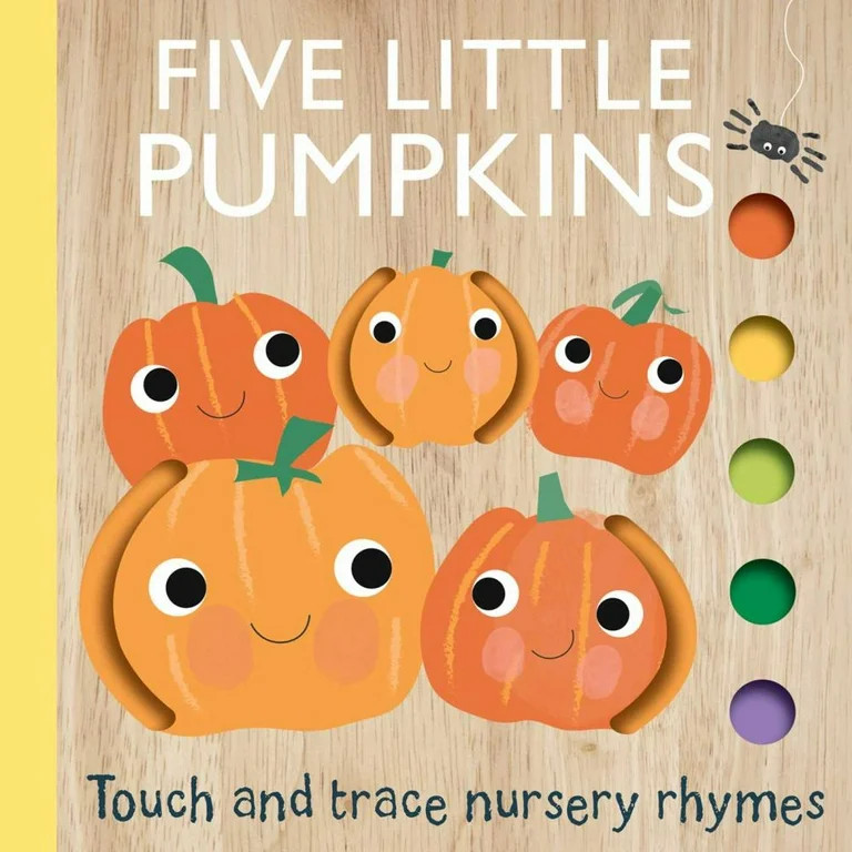 Touch and Trace Nursery Rhymes: Five Little Pumpkins (Board Book) | Walmart (US)