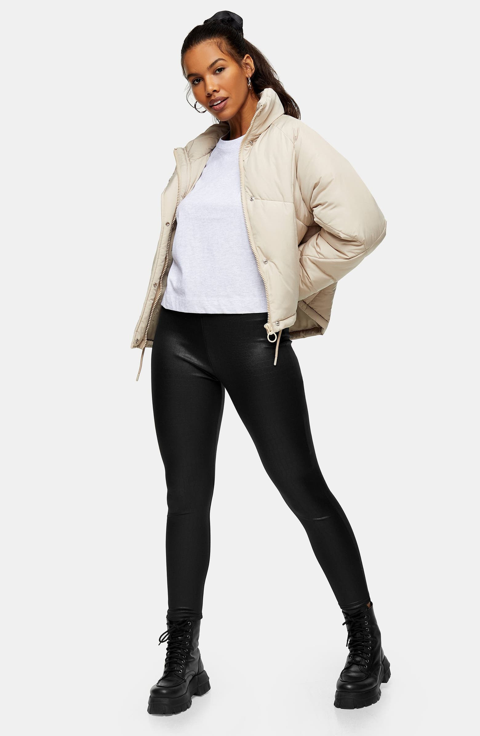 Crocodile Faux Leather Leggings | Nordstrom