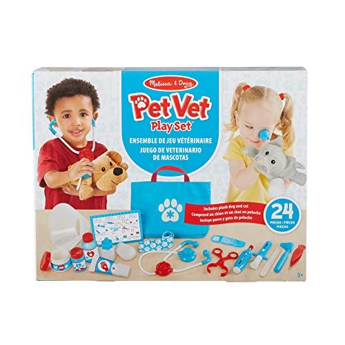 Melissa & Doug Examine and Treat Pet Vet Play Set (24 pcs) | Amazon (US)