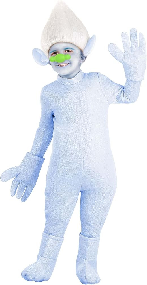 Kids Guy Diamond Costume | Trolls Guy Diamond Halloween Jumpsuit with Wig for Children | Amazon (US)