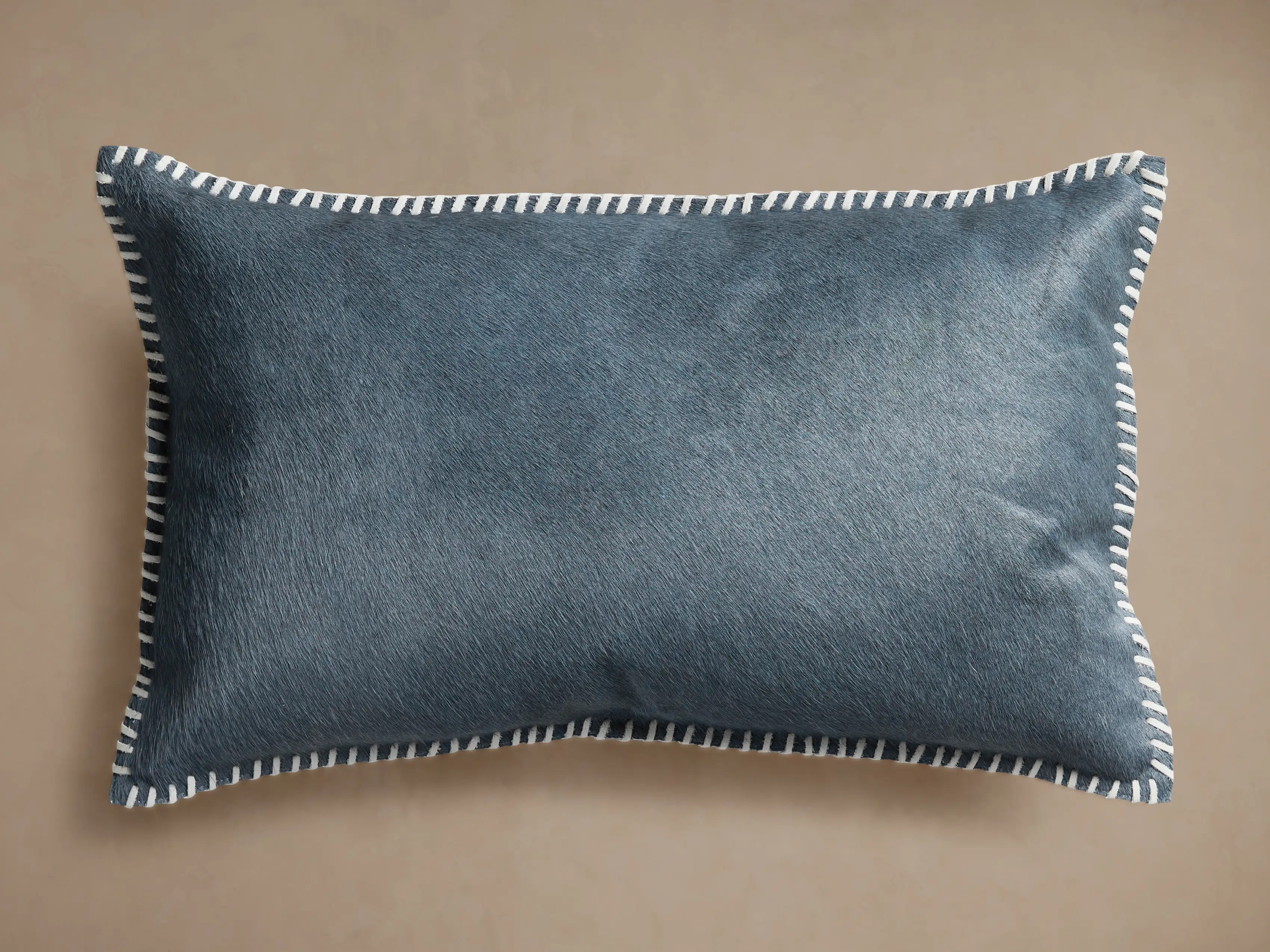 Whipstitch Hide Pillow | Arhaus