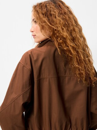 Twill Utility Zip-Front Jacket | Old Navy (US)