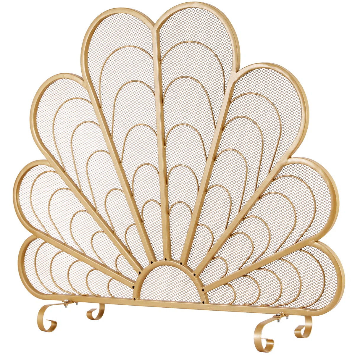 Des 1 Panel Iron Fireplace Screen | Wayfair North America