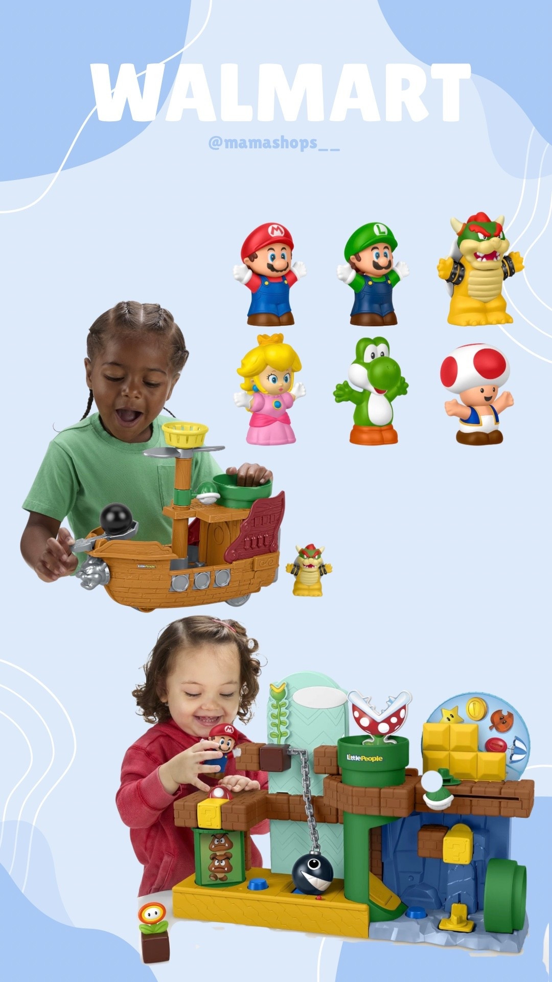 Preorder now at Walmart, Fisher Price Little People Super Mario series!🤩

Links available here🔗✨

#LTKKids #LTKHome #LTKBaby