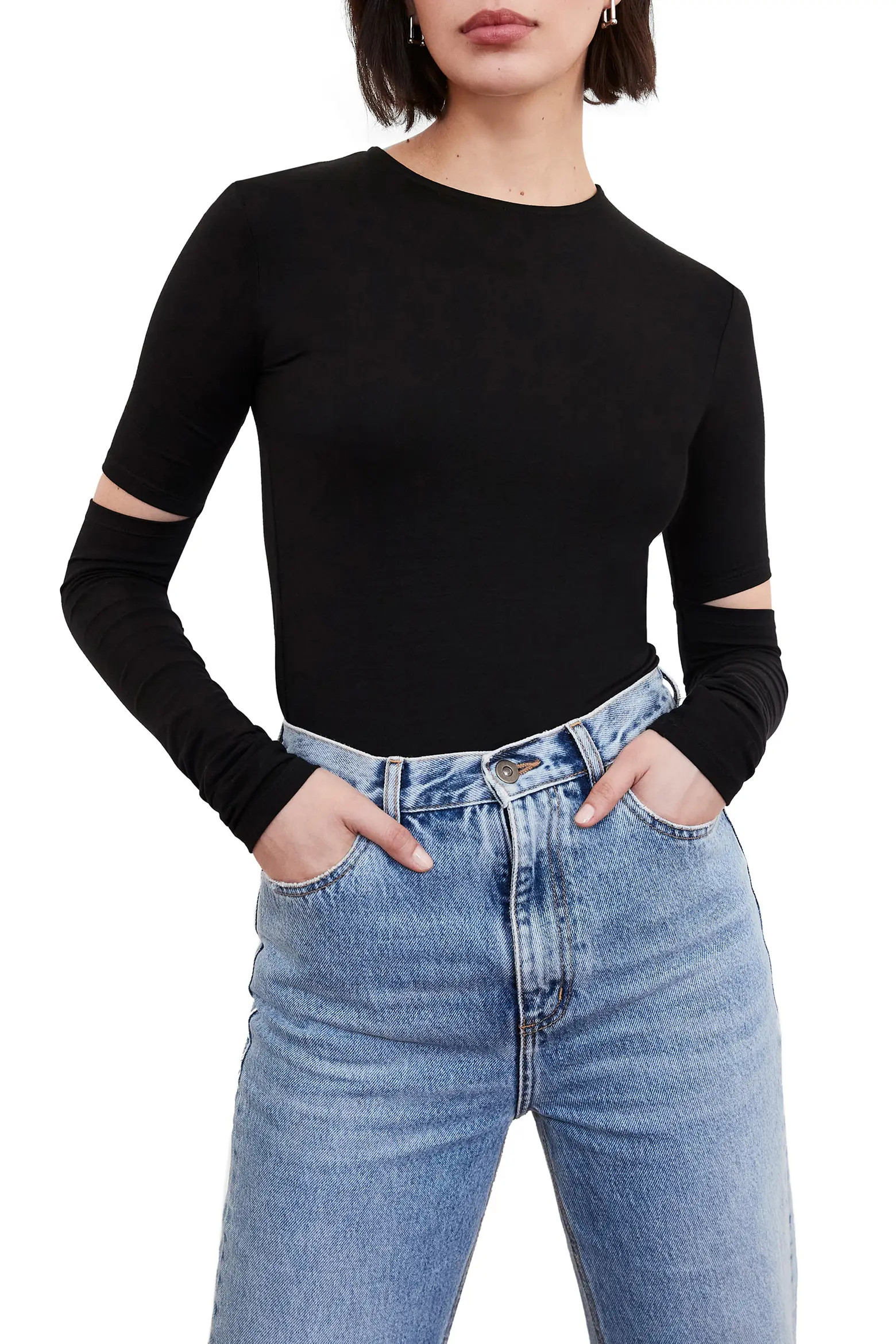 Indra Cutout Sleeve Top (Women) | Nordstrom | Nordstrom
